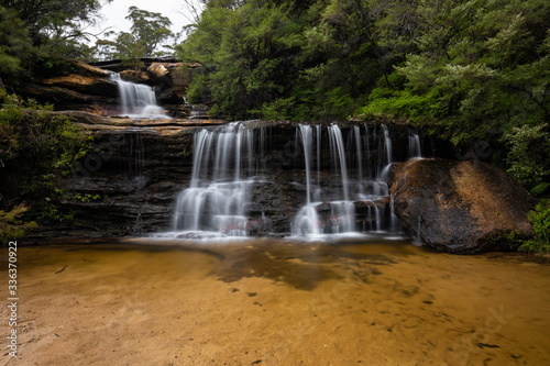 Top of Wentworth Falls waterfall  Blue Mountains