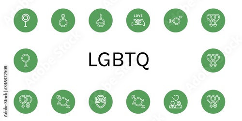 Set of lgbtq icons