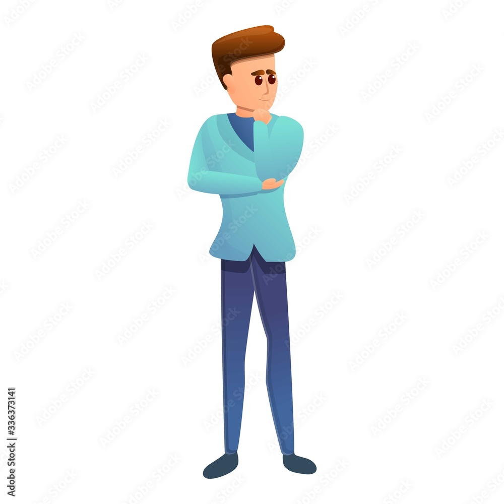 Thinking veterinary icon. Cartoon of thinking veterinary vector icon for web design isolated on white background Thinking veterinary icon. Cartoon of thinking veterinary vector icon for web design isolated on white background