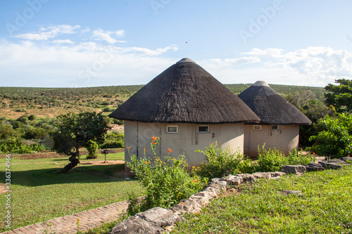 Rondavels im Addo Elephant Nationalpark in Südafrika photo