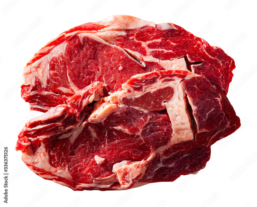 Fresh raw beef steak