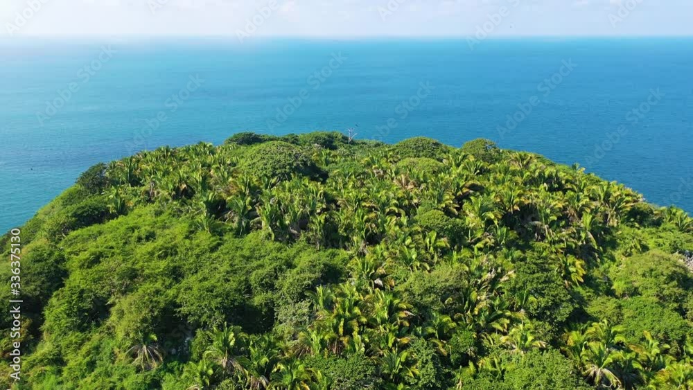 Coral Island, Rincon de Guayabitos, Compostela municipality, Pacific Ocean, Riviera Nayarit, Nayarit State, Mexico, Central America, America Coral Island, Rincon de Guayabitos, Compostela municipality, Pacific Ocean, Riviera Nayarit, Nayarit State, Mexico, Central America, America