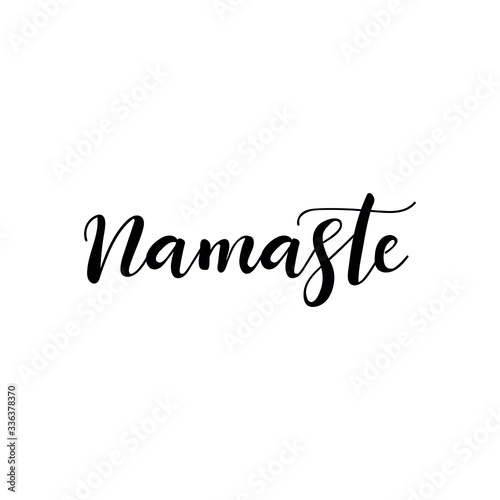 Namaste. Vector illustration. Lettering. Ink illustration. t-shirt design