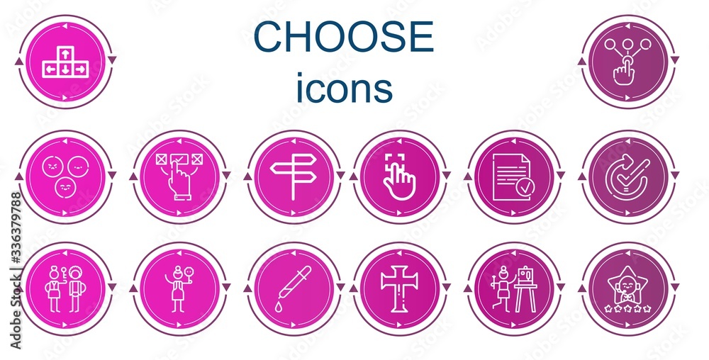 Editable 14 choose icons for web and mobile Editable 14 choose icons for web and mobile
