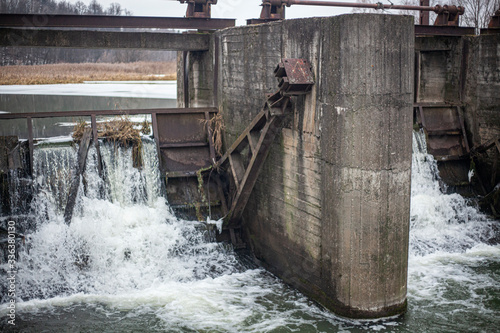 The dam on the river.