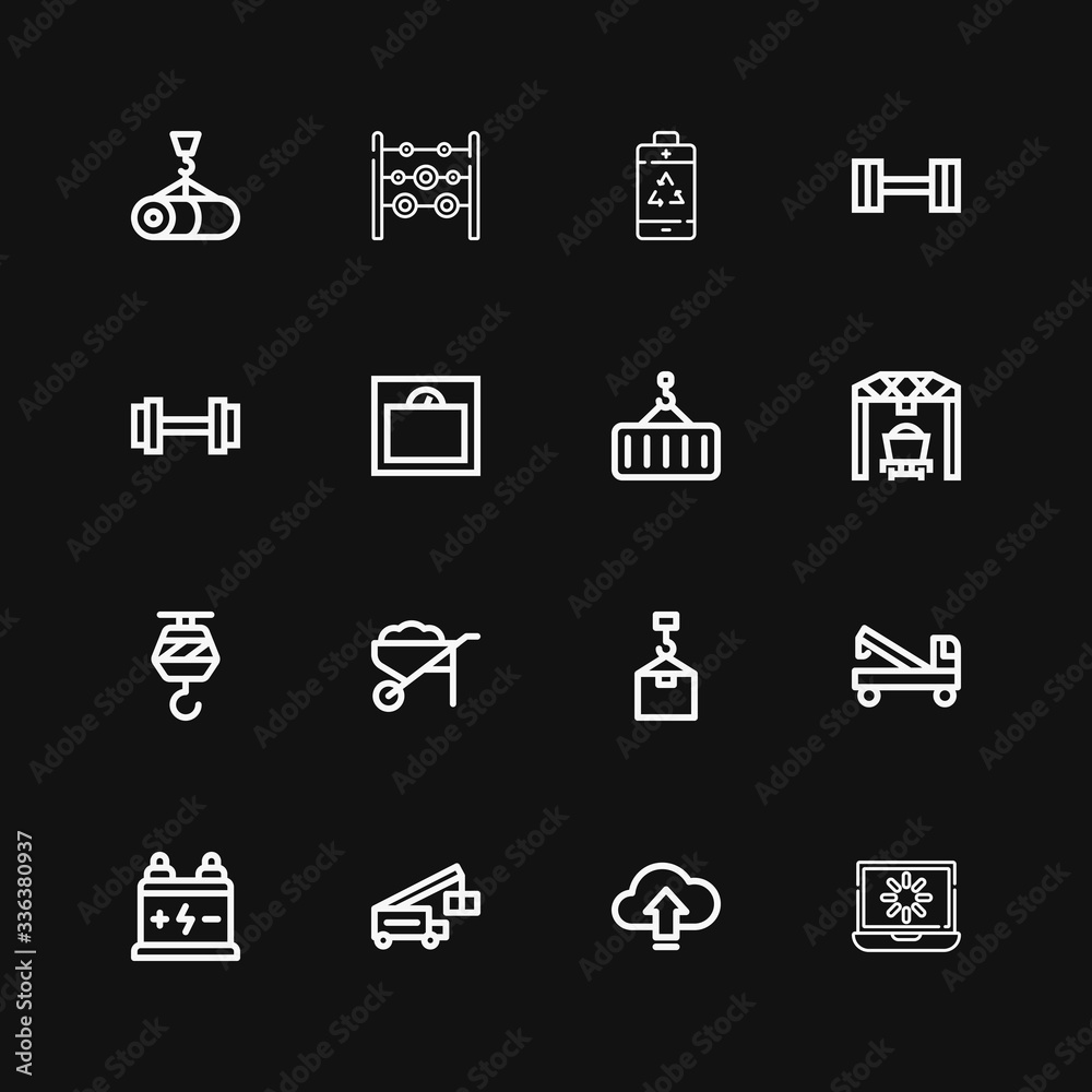 Editable 16 load icons for web and mobile Editable 16 load icons for web and mobile