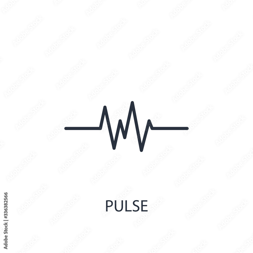 Pulse icon. Simple medicine element illustration. Pulse icon. Simple medicine element illustration.