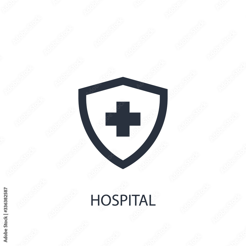 Medical cross icon. Simple medicine element illustration. Medical cross icon. Simple medicine element illustration.