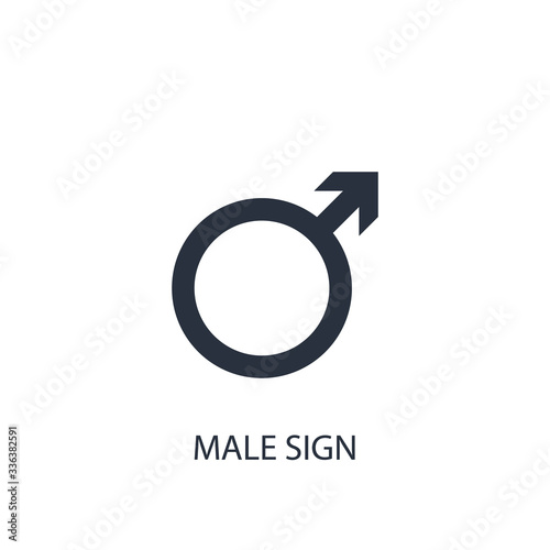 Male sign icon. Simple medicine element illustration.