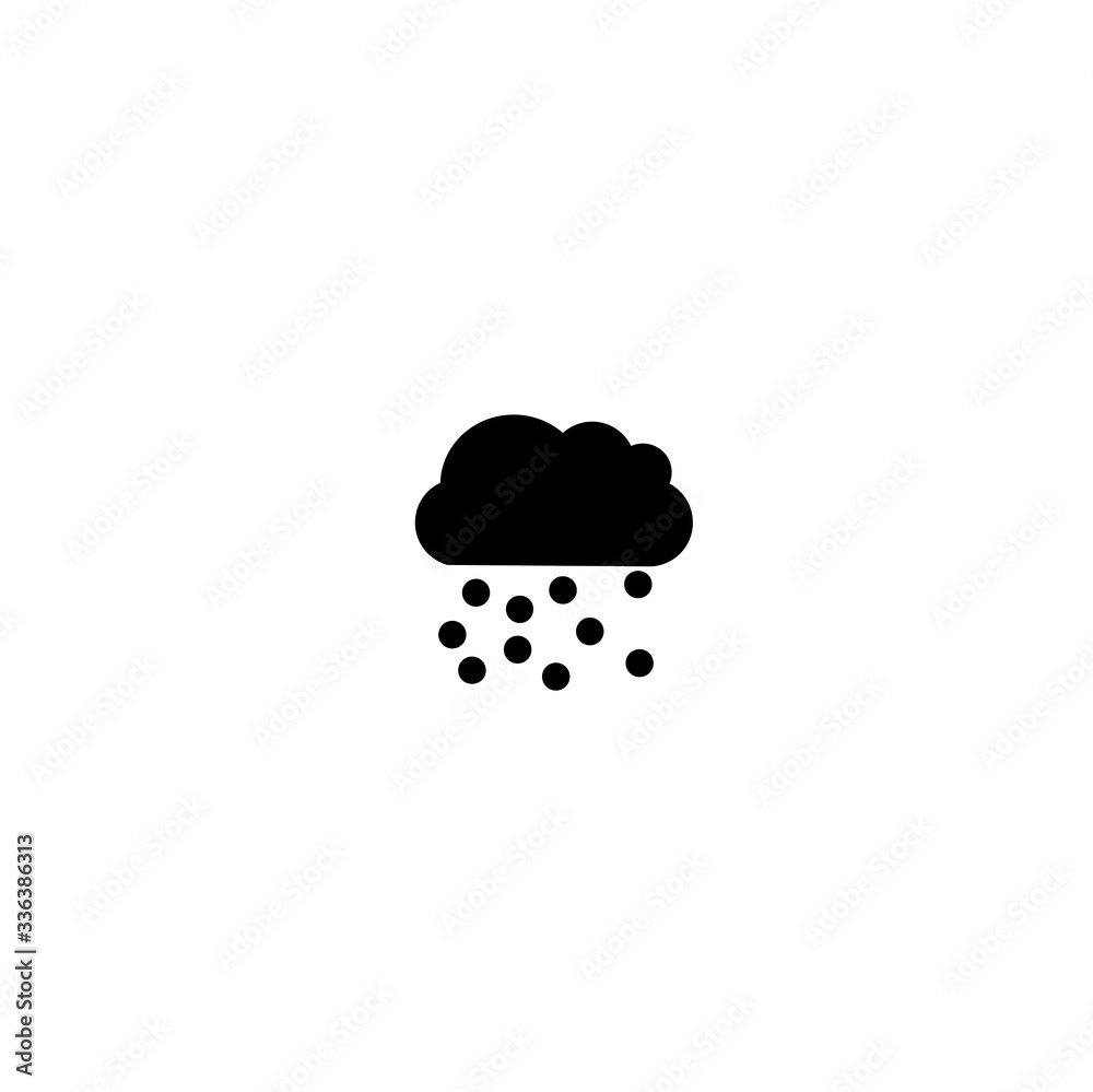 cloud snow icon cloud snow icon