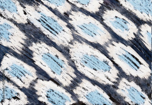 Watercolor stains texture
 with blue black monochrome background for design and backgrounds