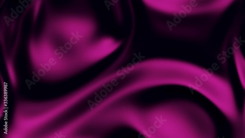 Purple Loop of Abstract  Moving Holographic Waves Background.