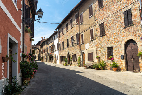 Old street of Citerna  Tuscany  Italy