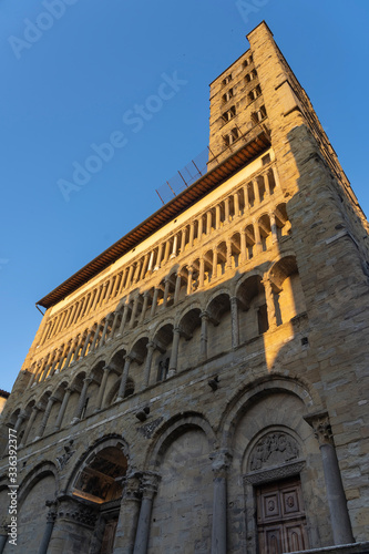 Arezzo, Tuscany: historic buildings. Santa Maria della Pieve church
