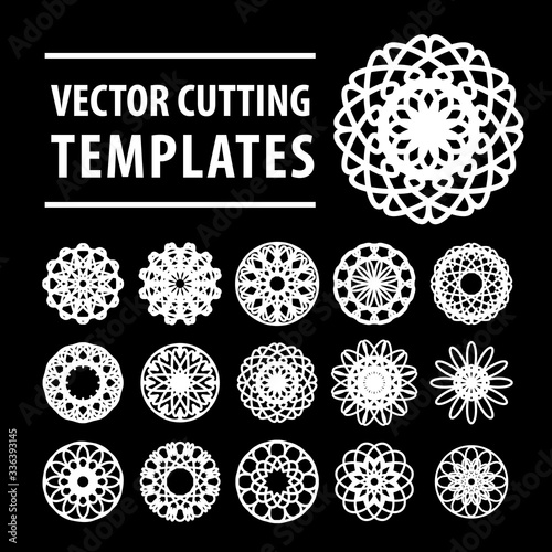 Geometric symbols for laser cutting and printing