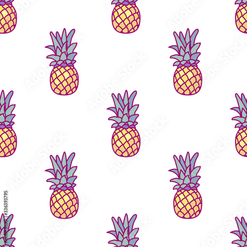 vector tropical food seamless pattern clip art