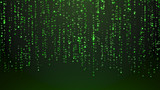 abstract green background with particles