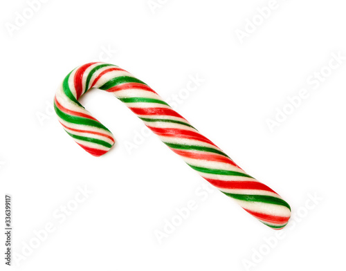 Christmas lollipop, ornament isolated on white background