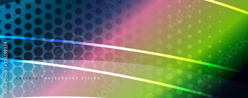 Shining glass abstract wave background. Dynamic motion line effect. Vector Illustration For Wallpaper, Banner, Background, Card, Book Illustration, landing page