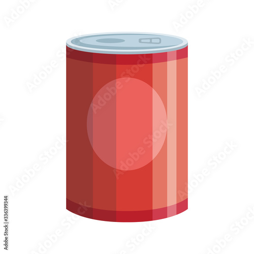 food in can isolated icon vector illustration design