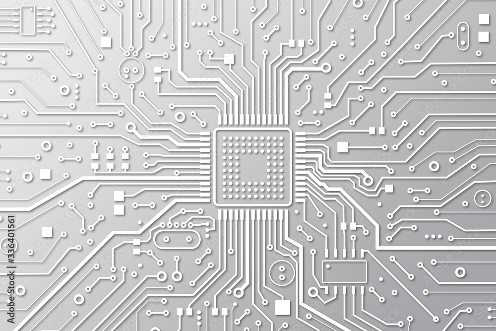 Digital technology. Top view of electronic motherboard as background. Illustration Digital technology. Top view of electronic motherboard as background. Illustration