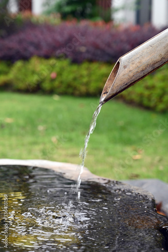 Mountain spring water installation in Chinese Urban Park