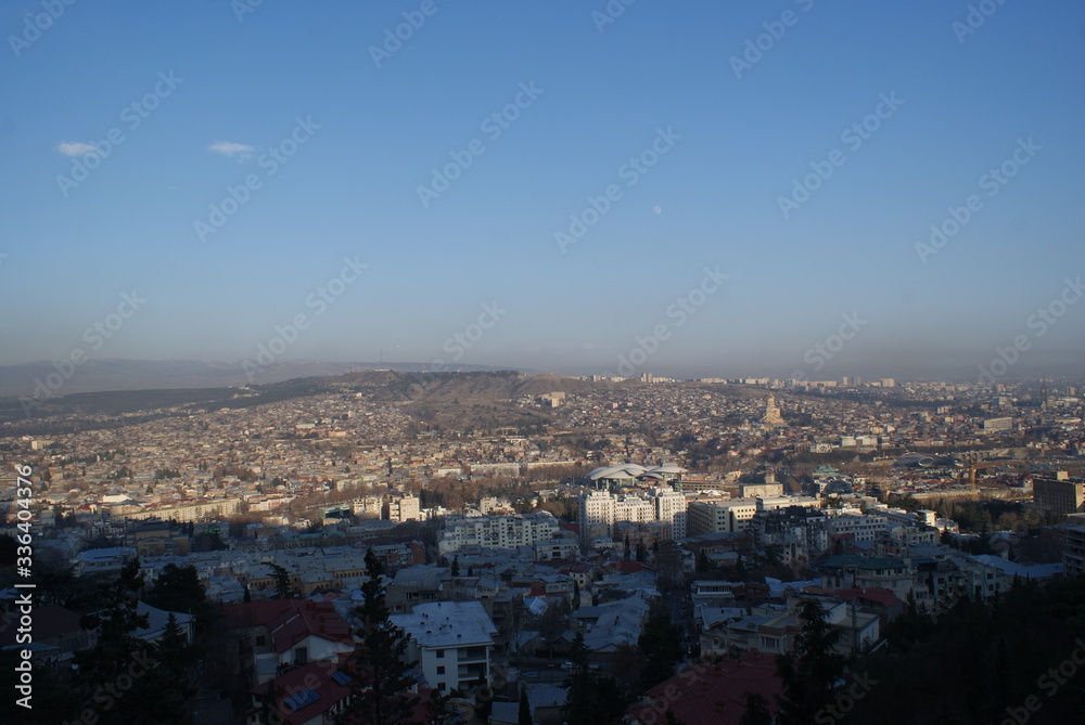 Obraz premium Tbilisi is the capital of Georgia. Hills and streets