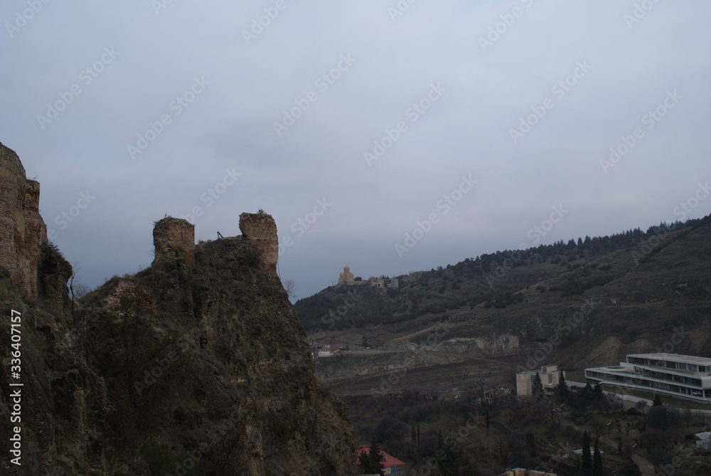 Fototapeta premium Tbilisi is the capital of Georgia. Hills and streets