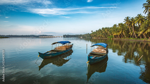 boat on the lake,backwaters Kerala © JimmyKamballur 