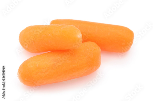 three baby carrots