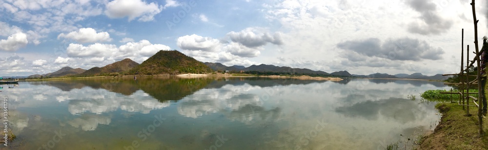 panorama of the lake