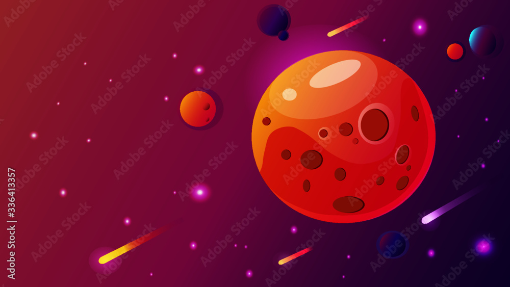 Fototapeta premium Planets in space