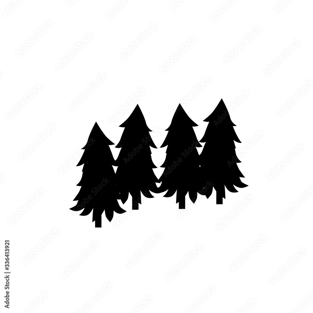 Obraz premium forest trees icon