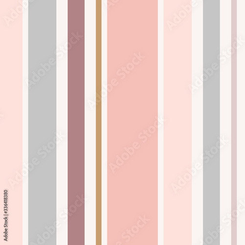 Colorful vector vertical stripes pattern. Simple seamless texture with thin and thick straight lines. Stylish abstract geometric striped background in soft pastel colors. Repeated design for wallpaper