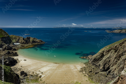 The Channel Islands in summer with good weather and greenery