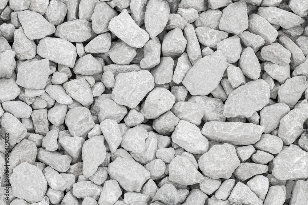 Dusty white industrial gravel, seamless texture Dusty white industrial gravel, seamless texture