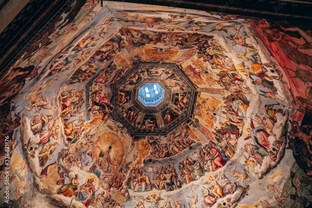 interior of the dome of Florence cathedral