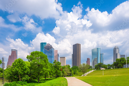 Houston, Texas, USA Park and Skyline © SeanPavonePhoto