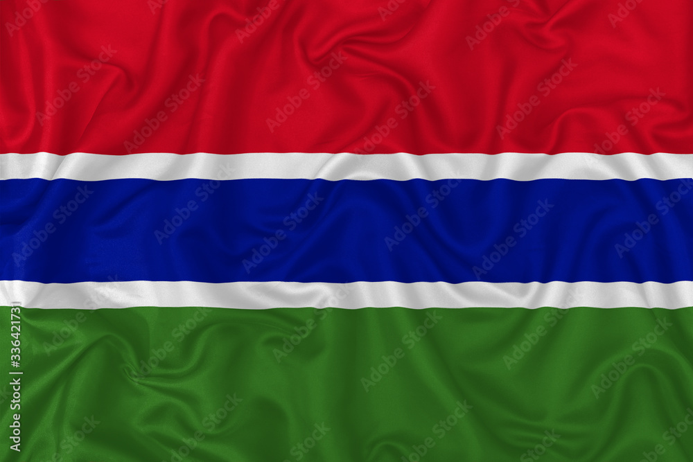 Naklejka premium Gambia country flag