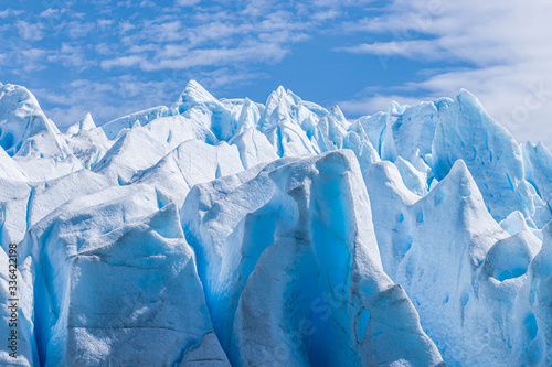 View of the Perito Moreno in the Glaciares Nacional Parques in Patagonia (Argentina)