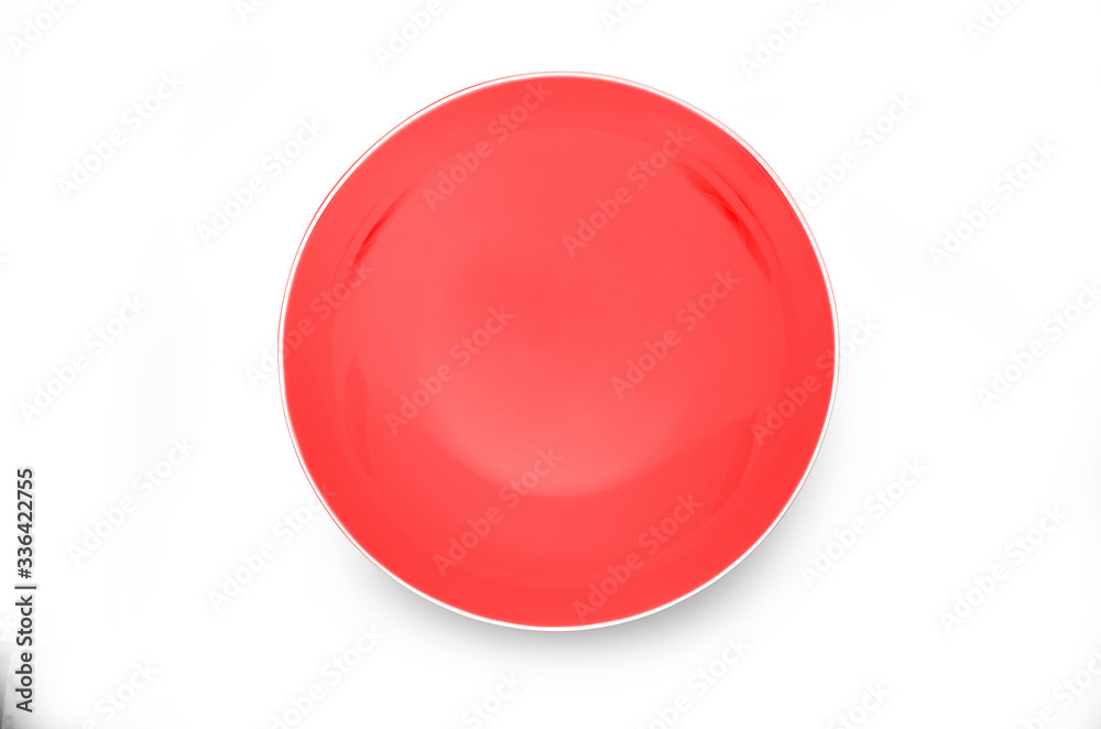 empty plate isolated on white background. empty plate isolated on white background.