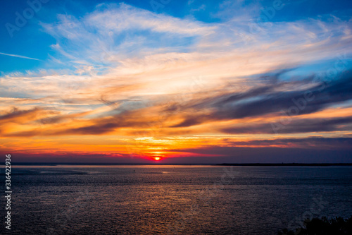 Coucher de soleil sur l'océan