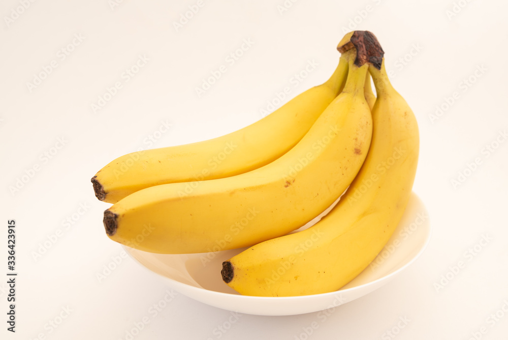 bananas isolated on the white background bananas isolated on the white background