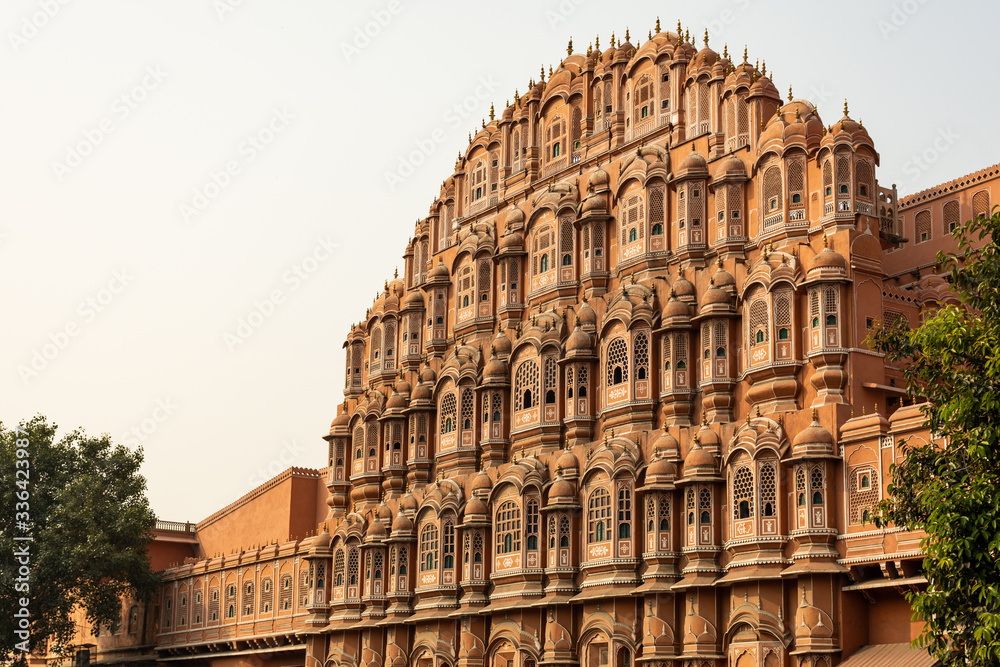 Hawa Mahal (Palace of the Winds) is a palace in Jaipur, Rajasthan, India. Made with the red and pink sandstone, the palace sits on the edge of the City Palace, Jaipur.