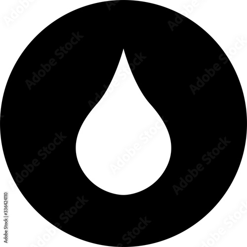 Crude oil drop sign. Black. Perfect for business concepts, backgrounds, backdrop, sign, symbol, icon, label and sticker.