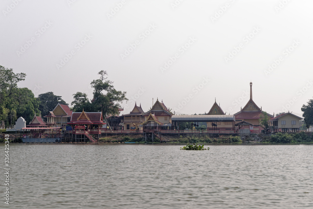 Temple along the Chao Phraya River Temple along the Chao Phraya River