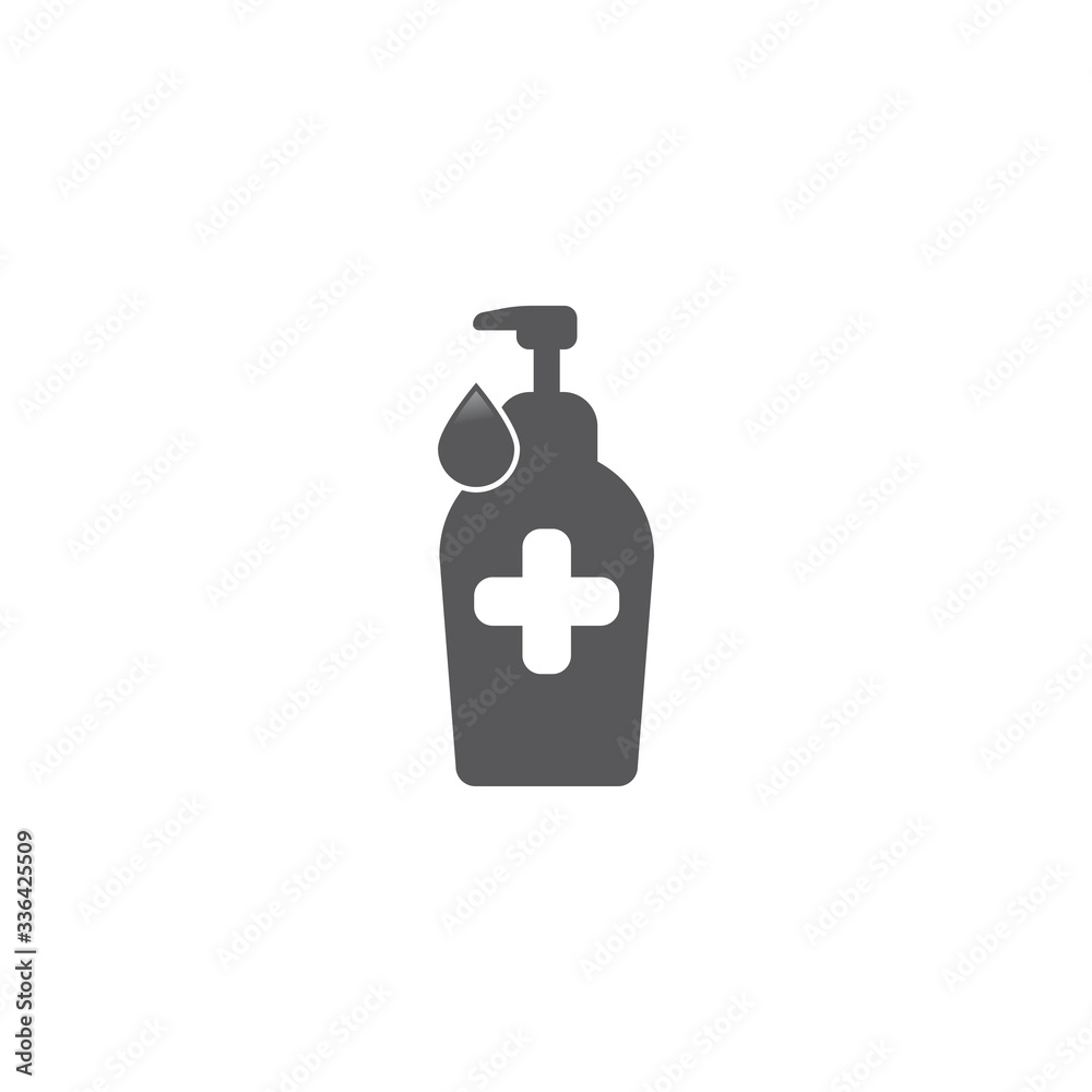 Obraz premium hand sanitizer logo vector