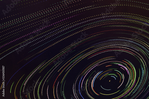 Wallpaper Mural A spiral of colored lines showing a star system image. Torontodigital.ca