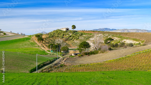 Obraz na płótnie spring landscapes in Sicily, Italy w salonie