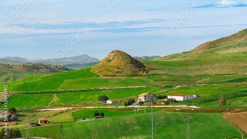 Obraz na płótnie spring landscapes in Sicily, Italy w salonie